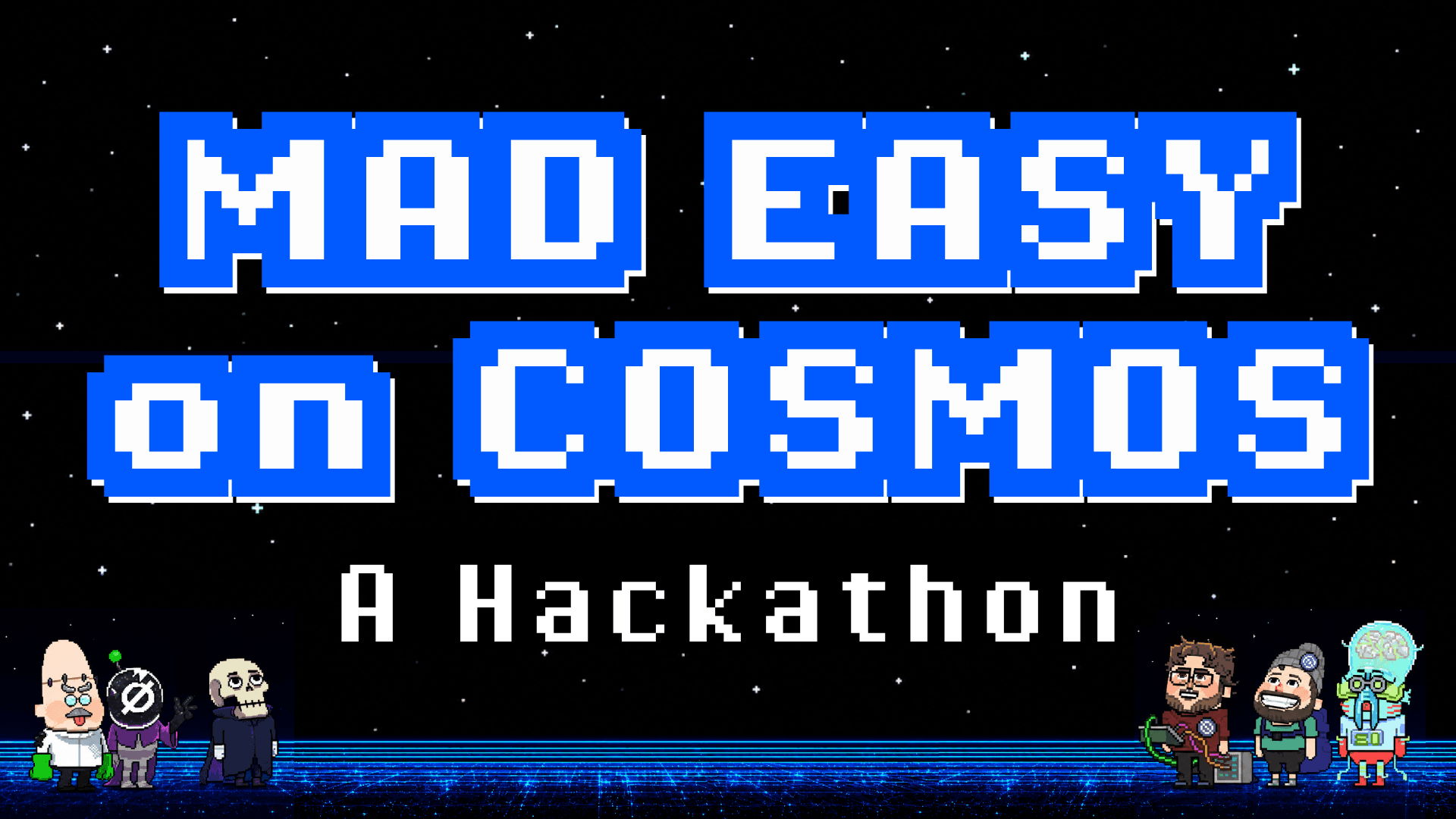 Mad Easy on Cosmos hackathon announcement art